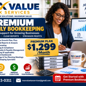 Premium Monthly Bookkeeping